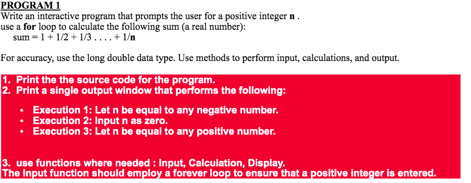 Solved This is for a beginner in Java programming, please | Chegg.com