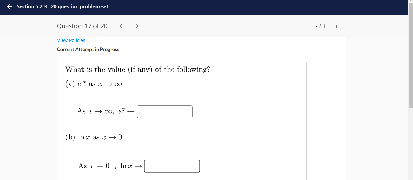 Solved + Section 5.2-3 - 20 question problem set Question 17 | Chegg.com