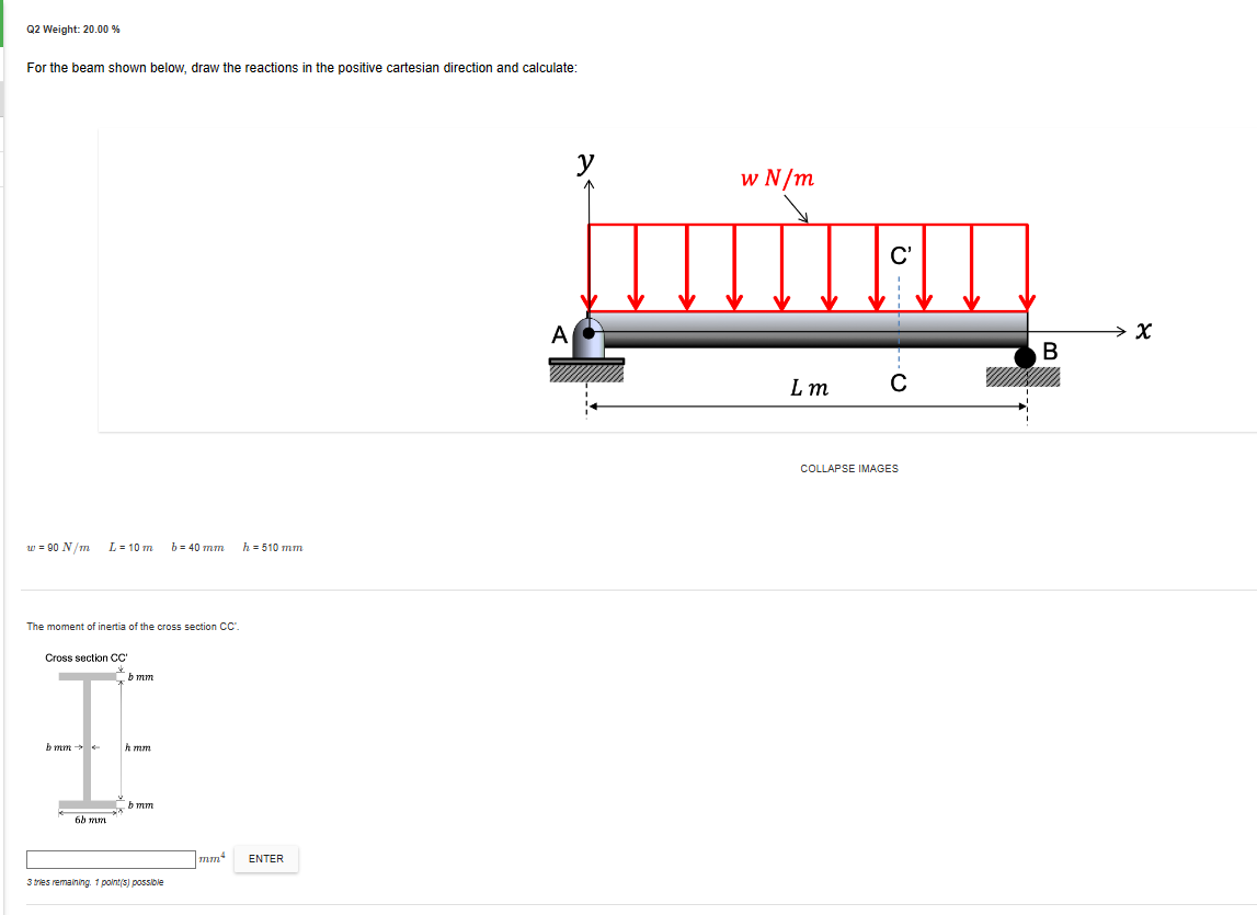 solved-for-the-beam-shown-below-draw-the-reactions-in-the-chegg