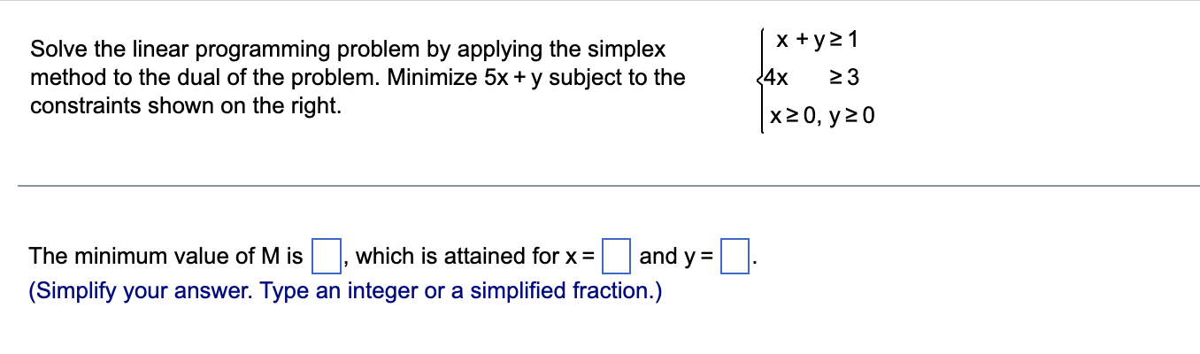 Solved Solve the linear programming problem by applying the | Chegg.com