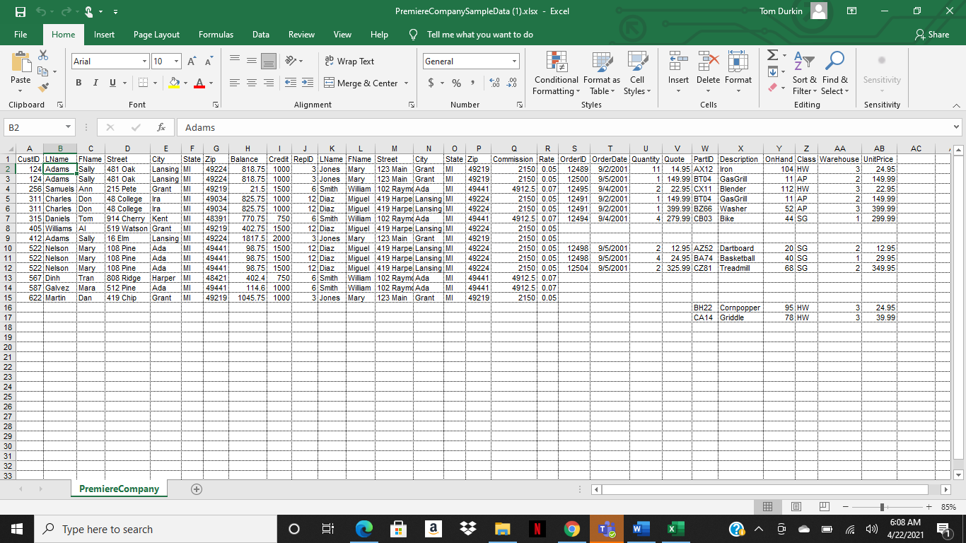 Overview Given a set of related tabular data, create | Chegg.com