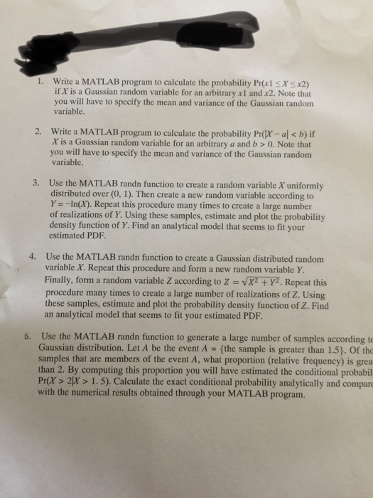 Solved 1. Write a MATLAB program to calculate the | Chegg.com