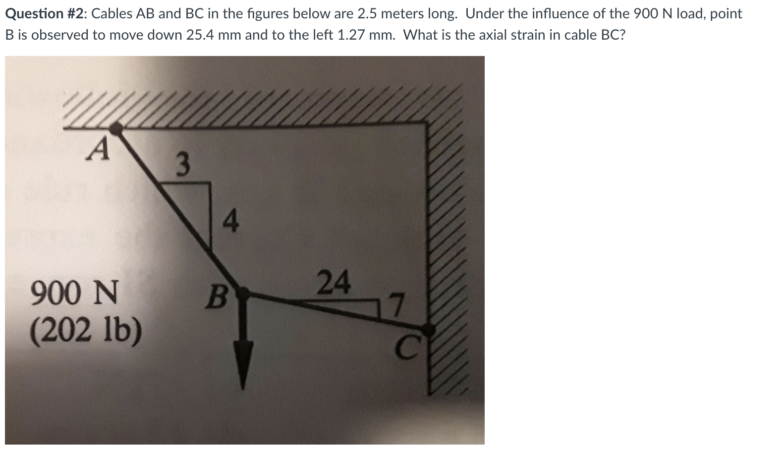 Solved Question #2: Cables AB And BC In The Figures Below | Chegg.com