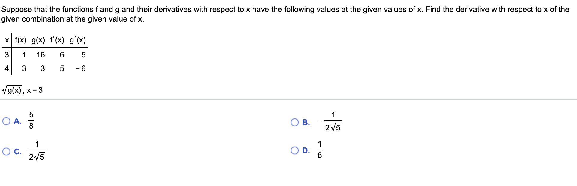 Solved Suppose That The Functions F And G And Their | Chegg.com