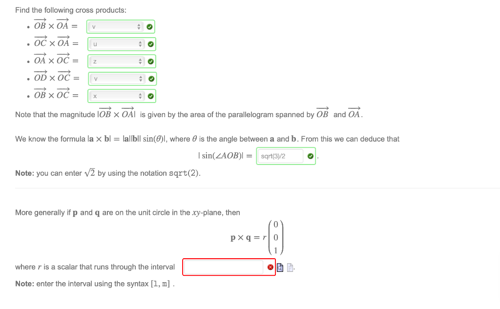 Solved Ob X Oa Consider The Points A 0 1 0 B V3 Chegg Com