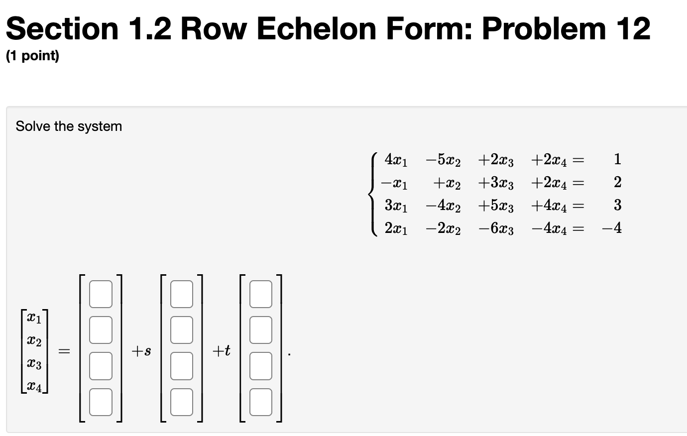 row echelon form questions and answers pdf class 12