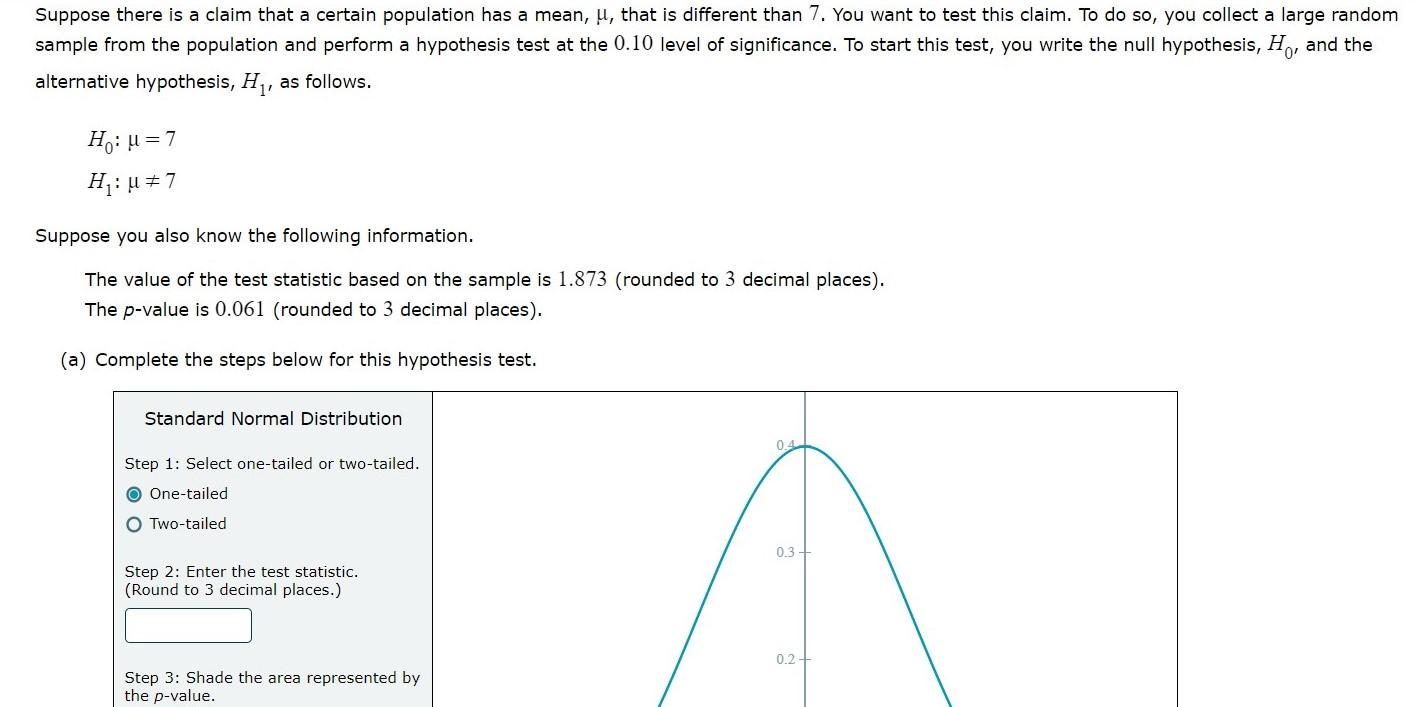 Solved Suppose there is a claim that a certain population | Chegg.com