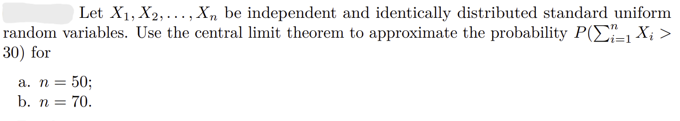 Solved Let X1,X2,…,Xn Be Independent And Identically | Chegg.com