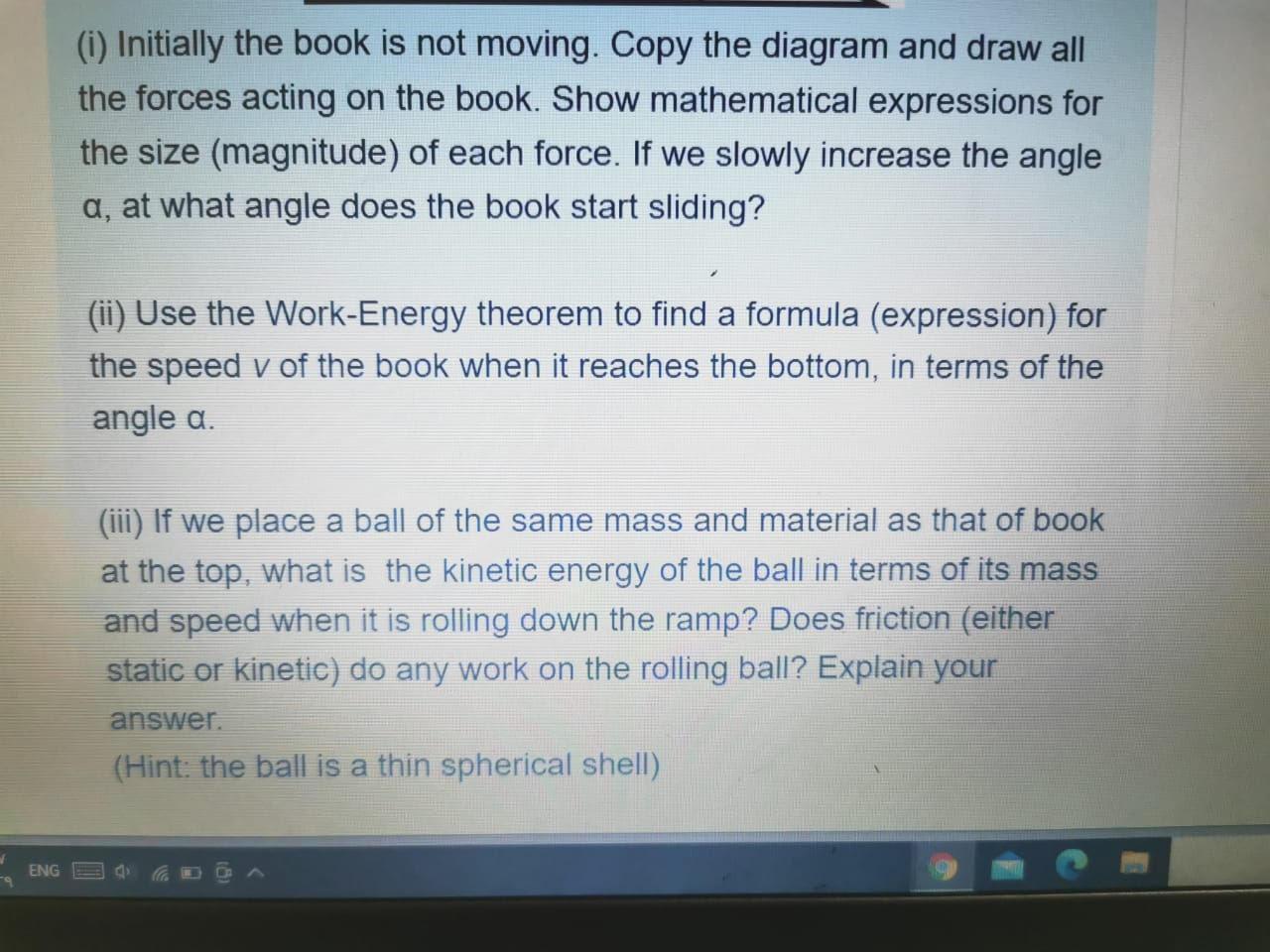 Solved Question 2 Not yet answered A physics textbook is | Chegg.com