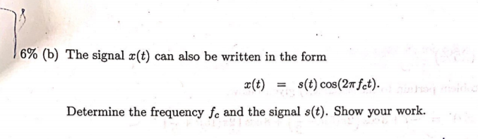 Solved The Spectrum Of A Signal Ae T Is Depicted In The F Chegg Com