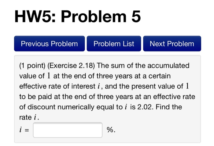 Solved HW5: Problem 5 Previous Problem Problem List Next | Chegg.com