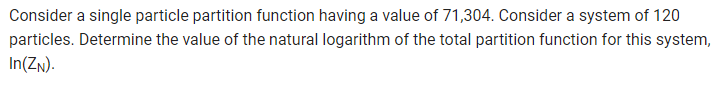 Solved Consider a single particle partition function having | Chegg.com