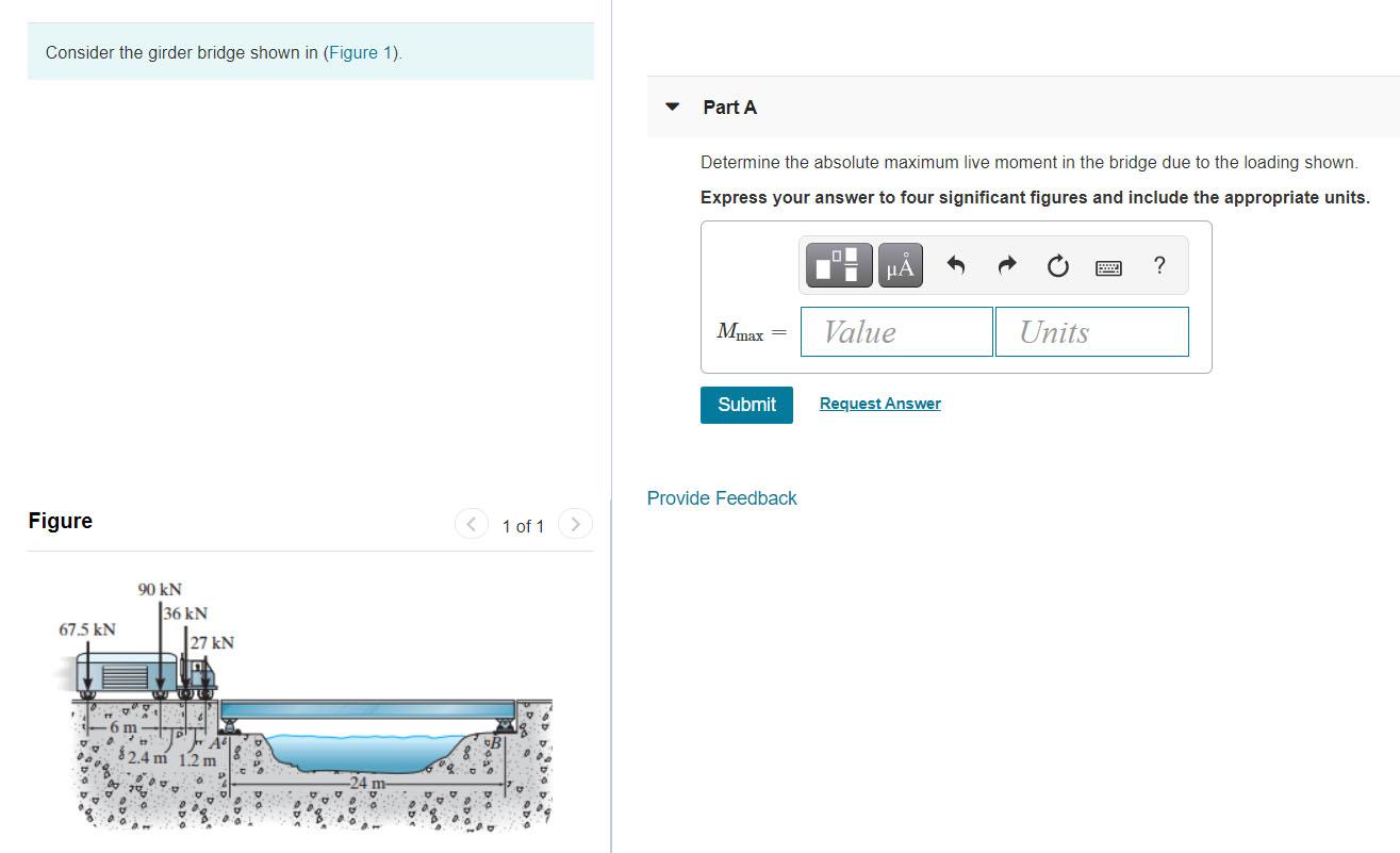 Solved Consider the girder bridge shown in (Figure 1). Part | Chegg.com