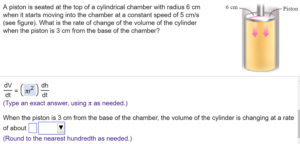 Solved A piston is seated at the top of a cylindrical | Chegg.com