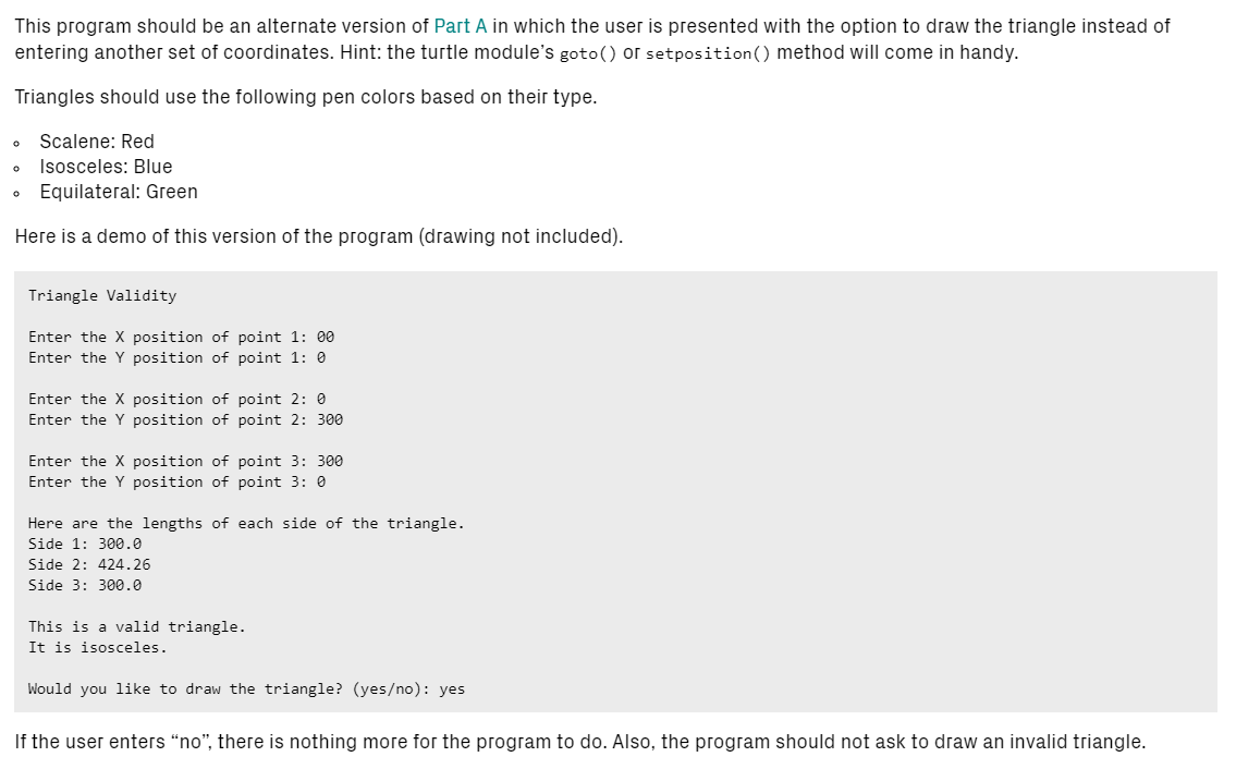 Solved The first image is instructions for Part A. And | Chegg.com