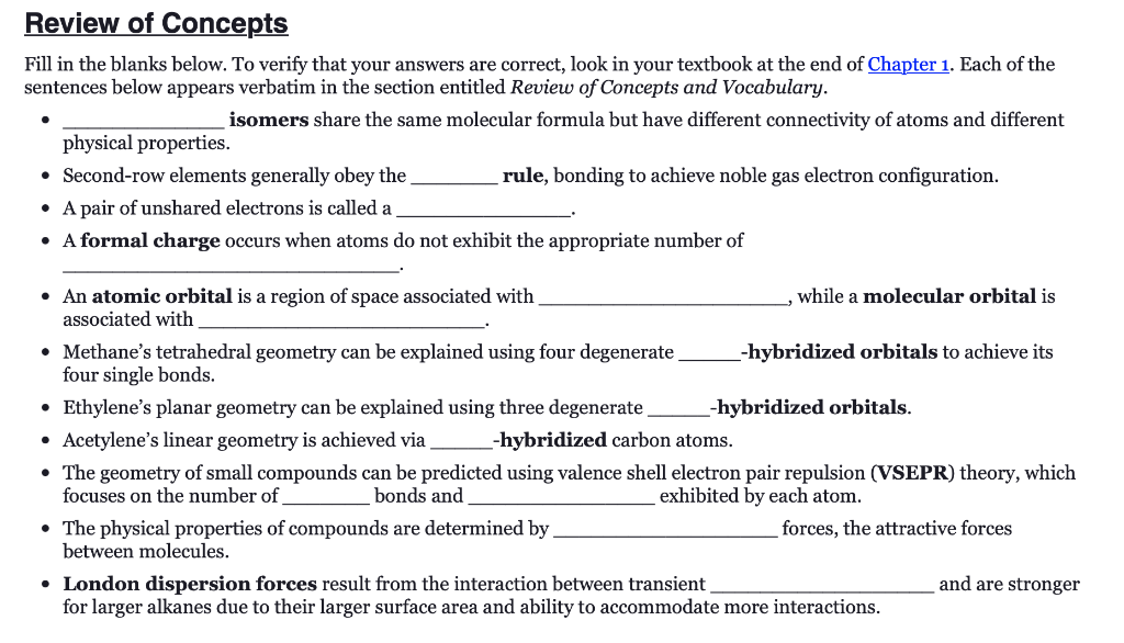 Solved Review of Concepts Fill in the blanks below. To | Chegg.com