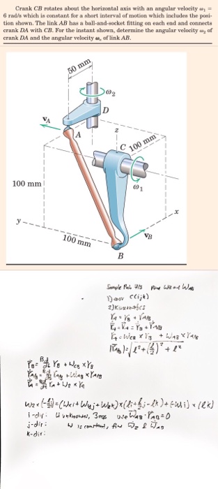Solved Please explain how to solve this Dynamics problem | Chegg.com