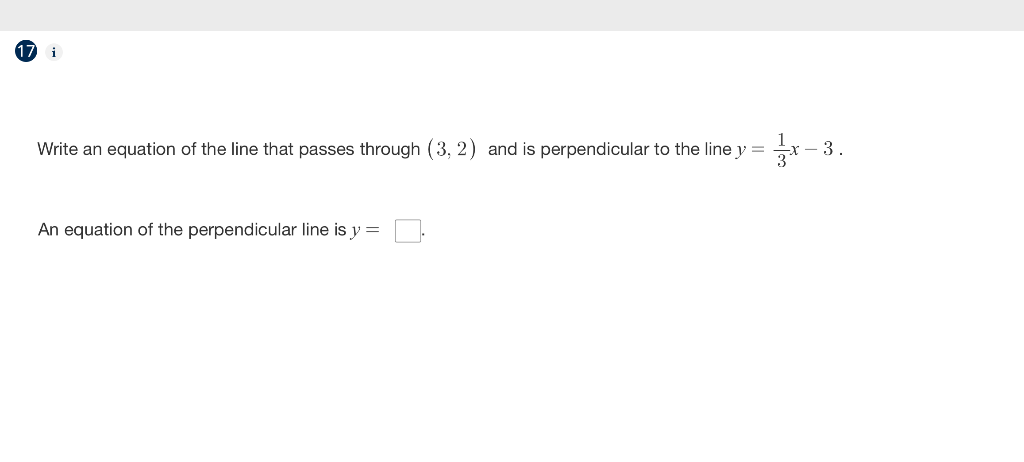 what is the equation of the line perpendicular to 2x 3y 13