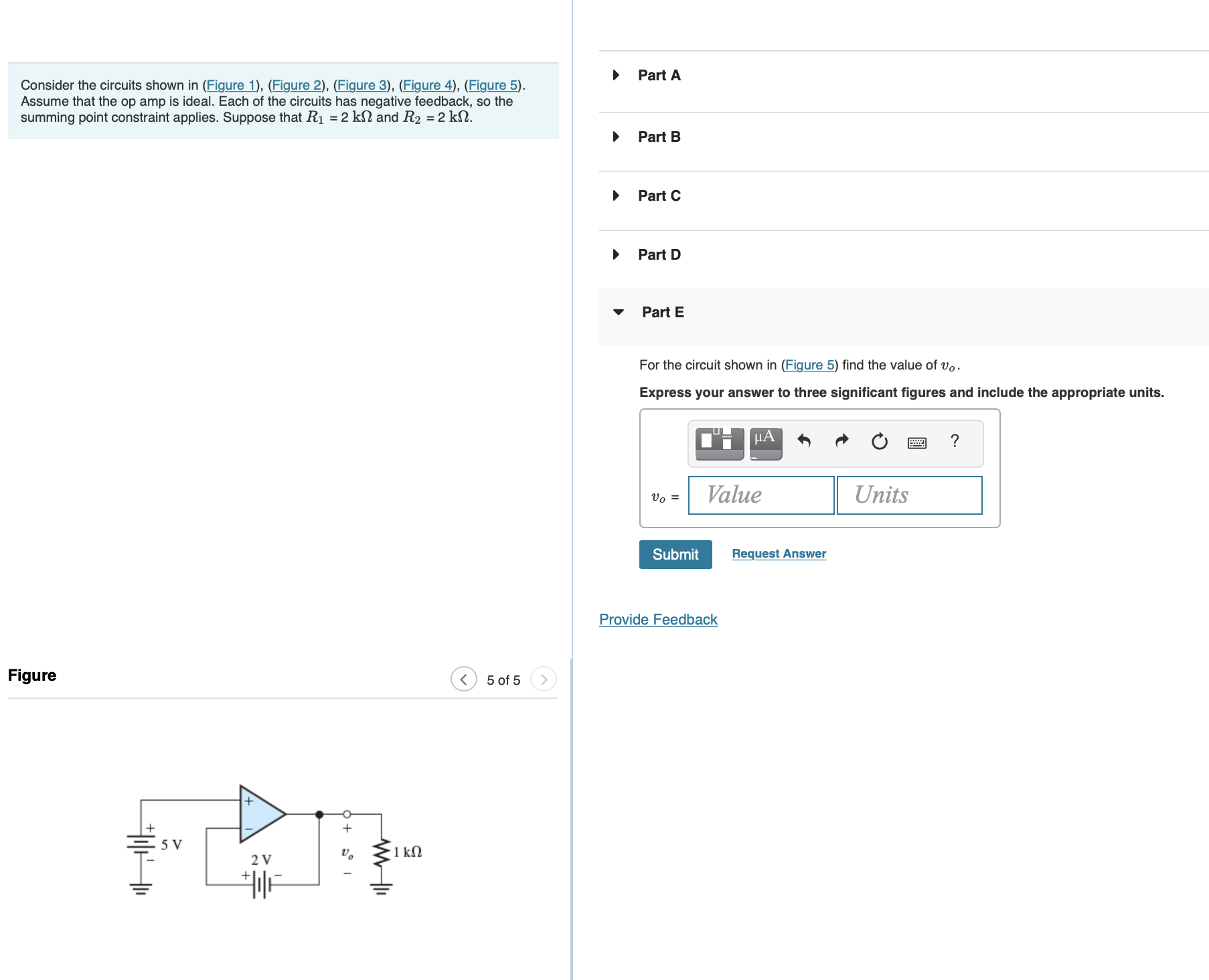 Solved Consider the circuits shown in (Figure 1), (Figure | Chegg.com