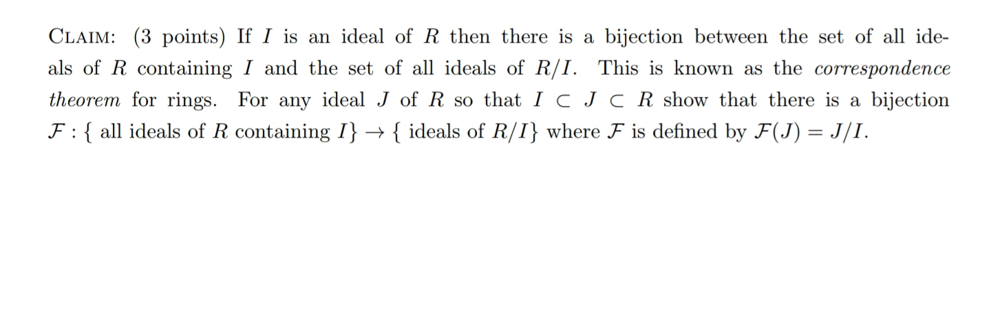 Solved Note: We Must Assume That R Is A Commutative Ring | Chegg.com