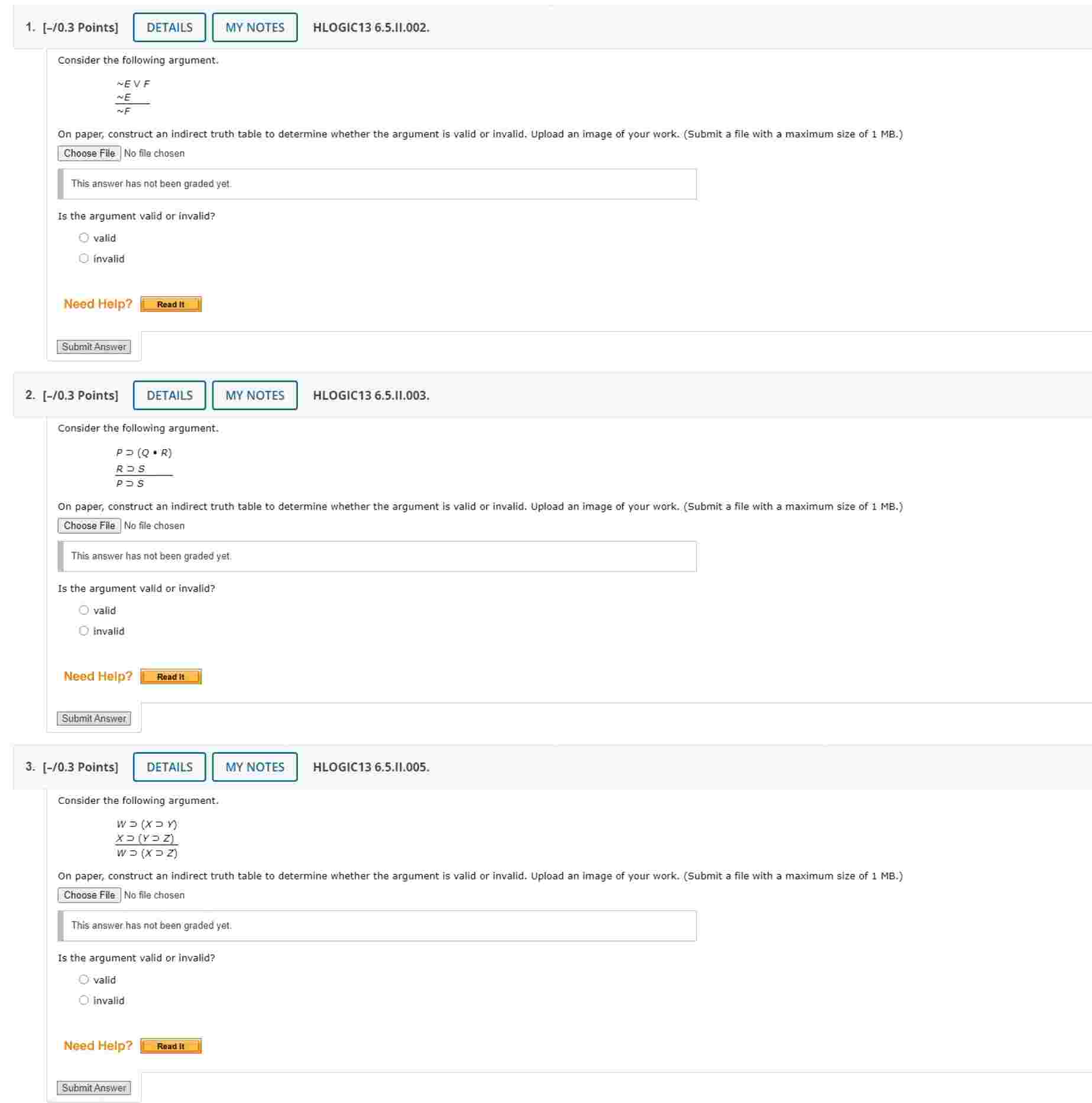 Solved Question 1:Consider the following argument:~E ∨ ﻿F~F∴ | Chegg.com