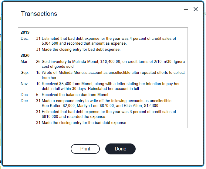 partial balance sheet accounts receivable