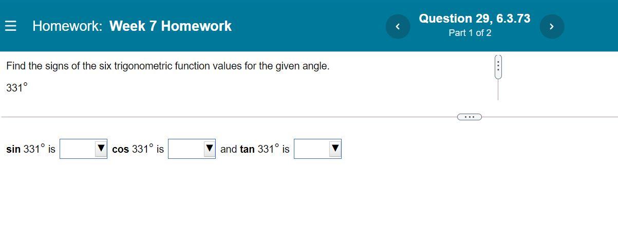Solved Homework: Week 7 Homework Question 26, 6.3.41 Part 1 | Chegg.com