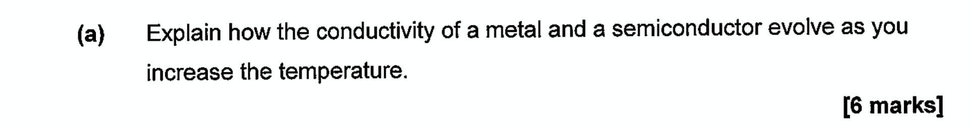 how does the conductivity of metal and semiconductor depends on temperature