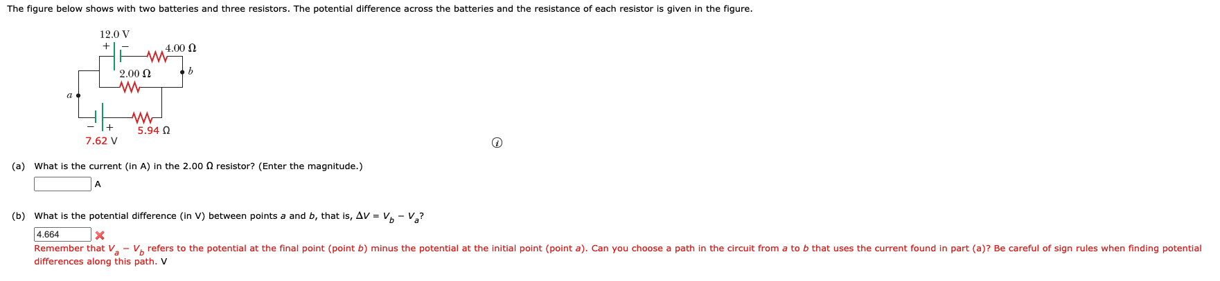 Solved For the circuit shown in the figure, calculate the | Chegg.com