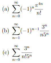 Solved Find the sum of the following series using the | Chegg.com