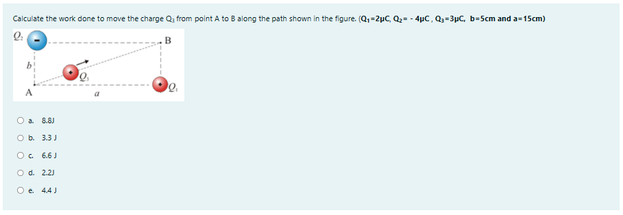 Solved Calculate the work done to move the charge Q3 from | Chegg.com