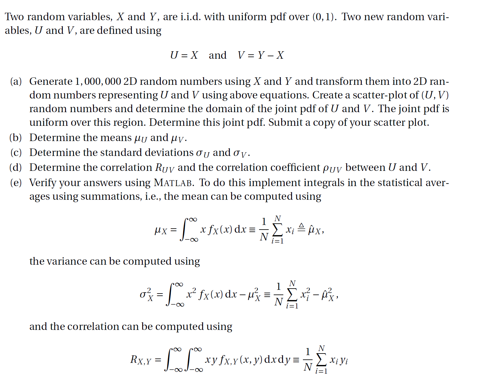 Solved Two random variables, x ﻿and Y, ﻿are i.i.d. ﻿with | Chegg.com