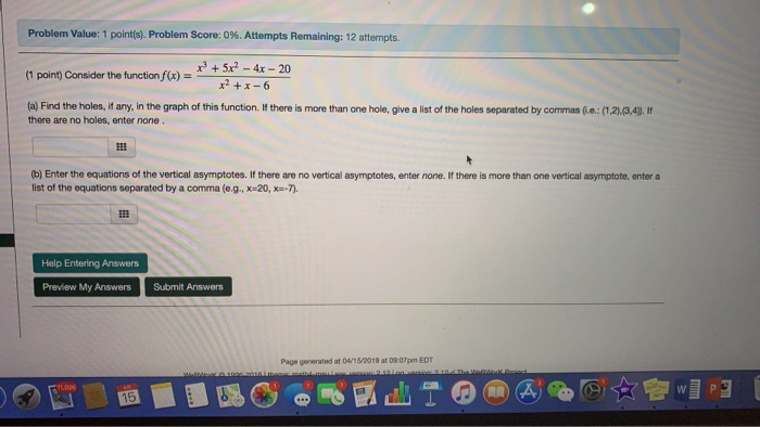 Solved Problem Value: 1 point(s). Problem Score: 0%. | Chegg.com