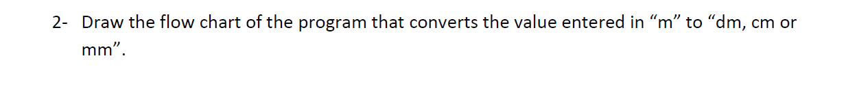 Solved 2 Draw The Flow Chart Of The Program That Converts Chegg Com