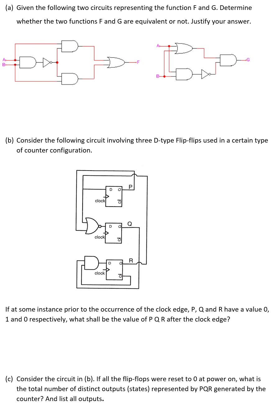 Solved (a) Given the following two circuits representing the | Chegg.com