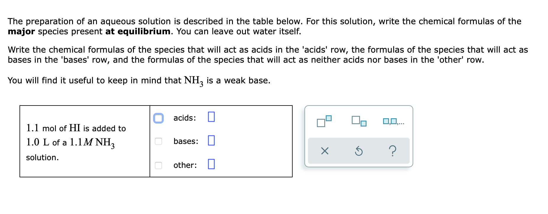 Solved The preparation of an aqueous solution is described | Chegg.com