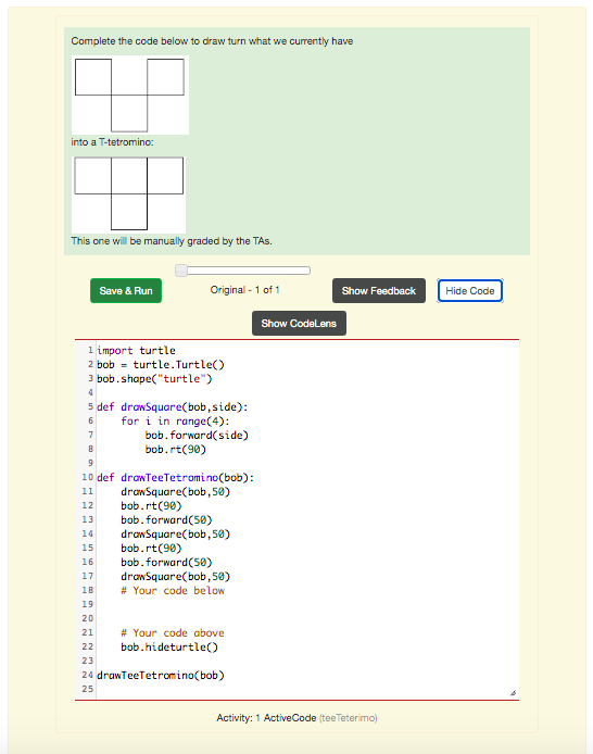 Solved Complete the code below to draw turn what we | Chegg.com