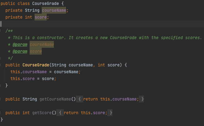 Solved @Test public void testGetName() { // This will not | Chegg.com