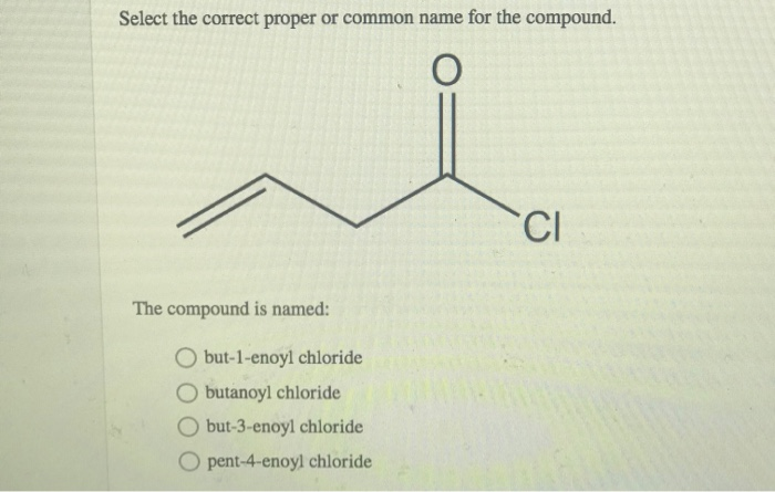 Solved Classify The Compound By Family. The Compound Is A