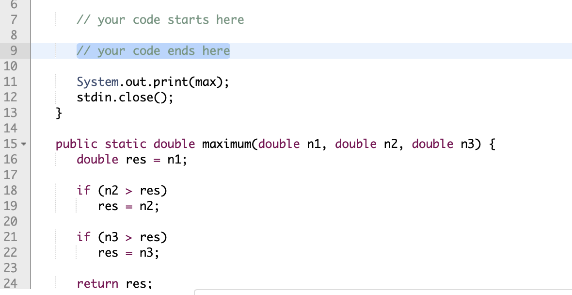 Solved I only need to input the code portion between the | Chegg.com