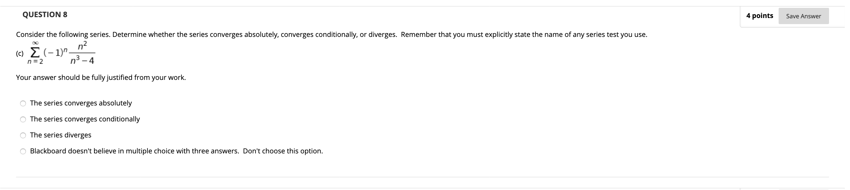 Solved QUESTION 8 4 points Save Answer Consider the | Chegg.com