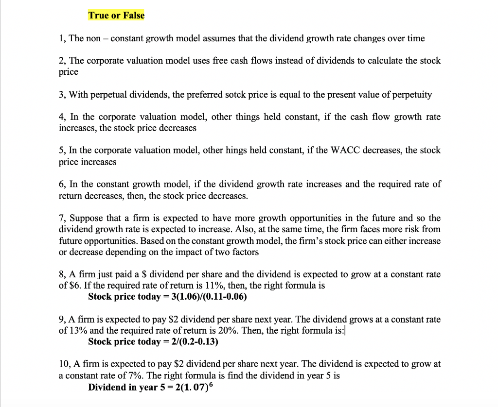 solved-true-or-false-1-the-non-constant-growth-model-chegg