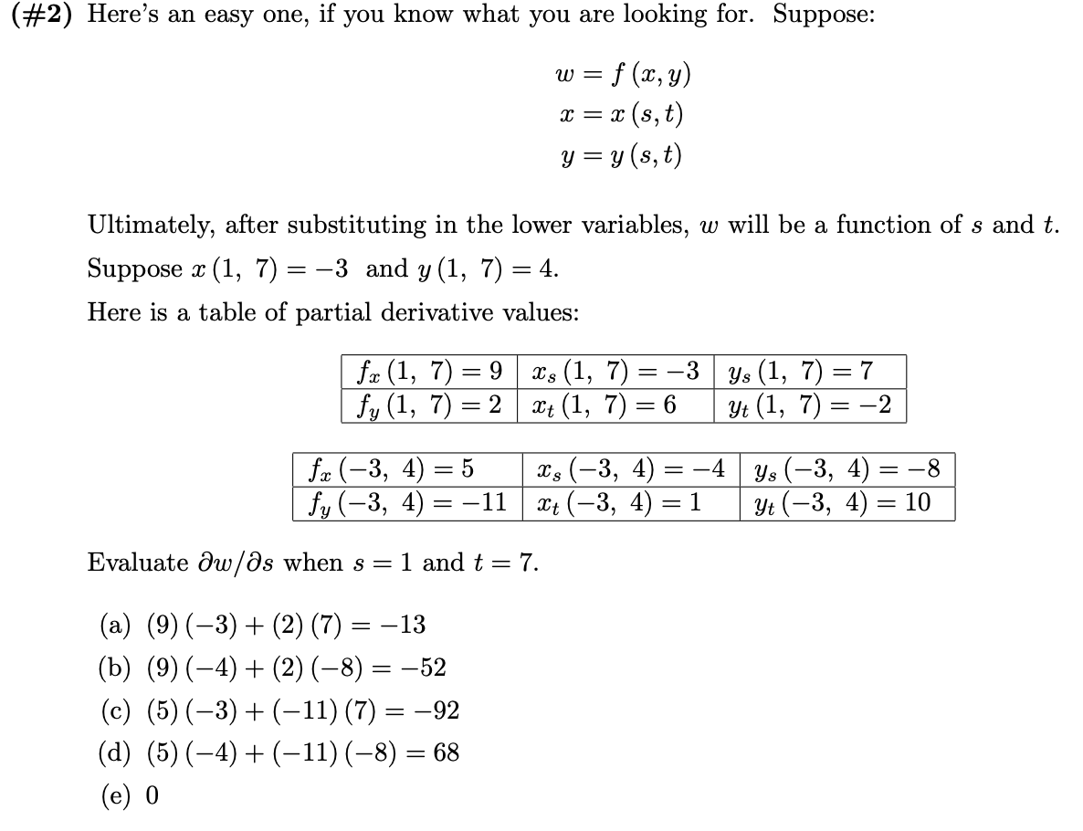 Solved 2 Here S An Easy One If You Know What You Are Chegg Com