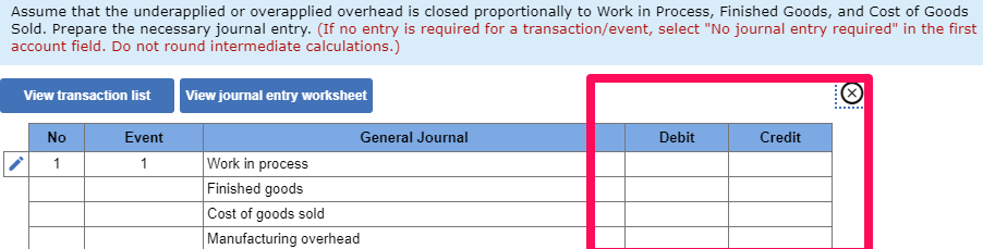 overapplied or underapplied overhead