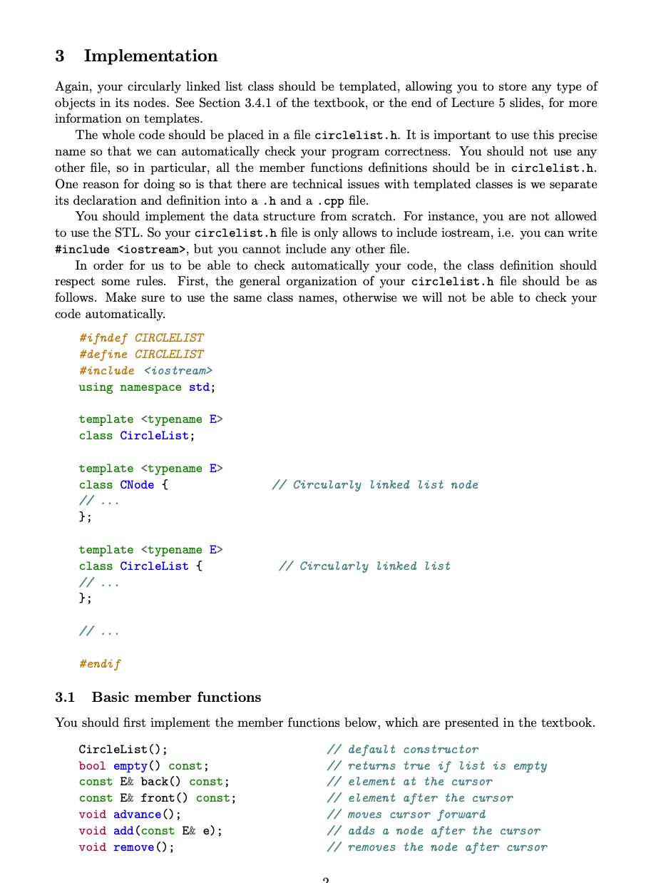 Solved 1 Introduction This assignment is on circularly | Chegg.com