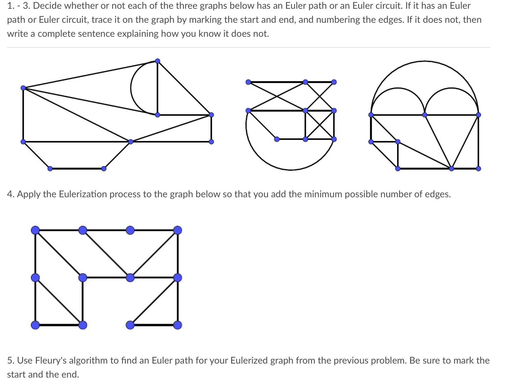 Decide whether or not each of the three graphs below | Chegg.com