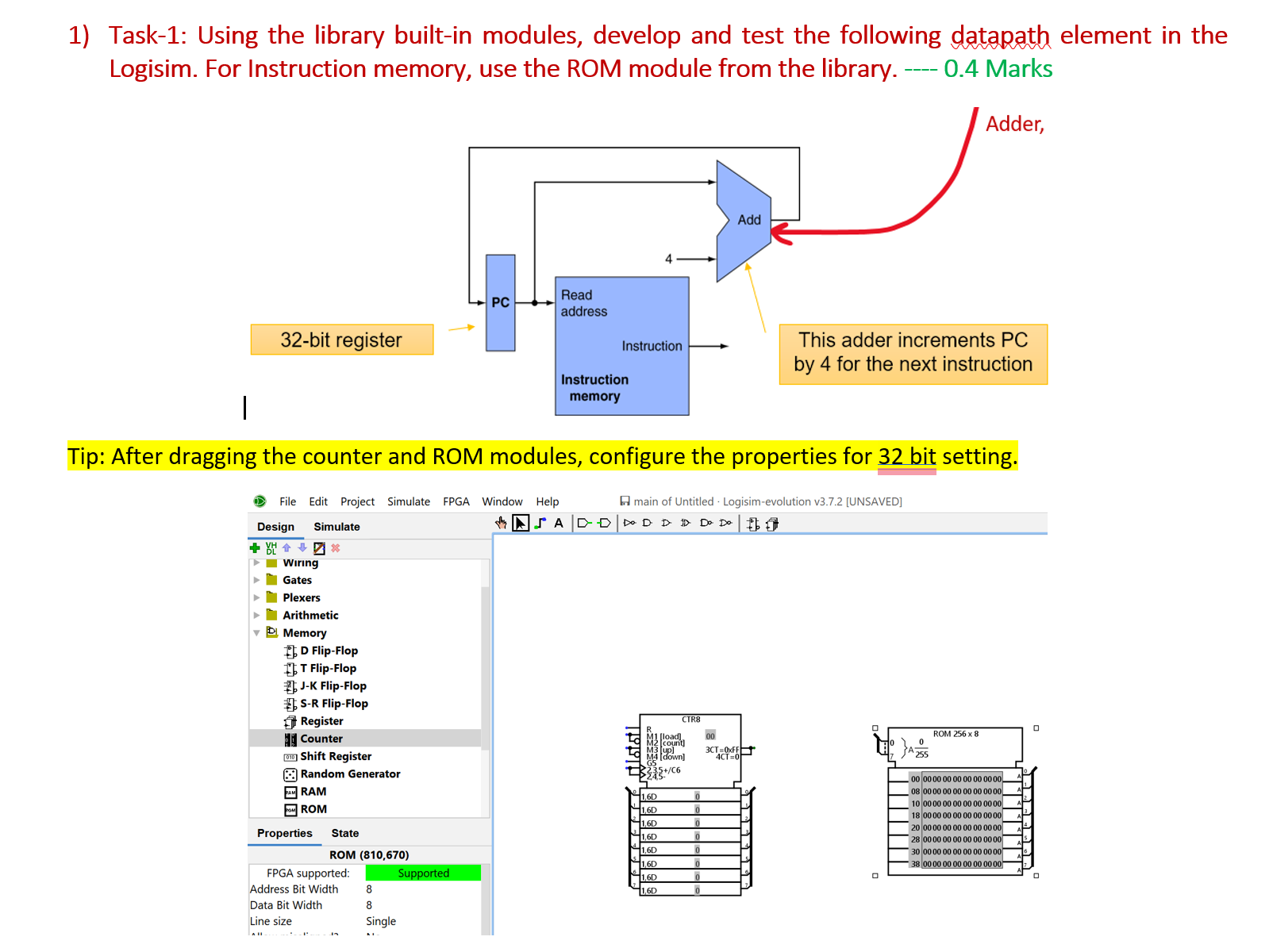 Solved Task-1: Using the library built-in modules, develop | Chegg.com