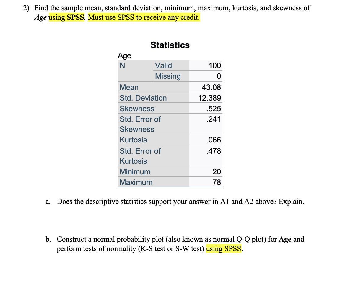 Find the sample mean, standard deviation, minimum