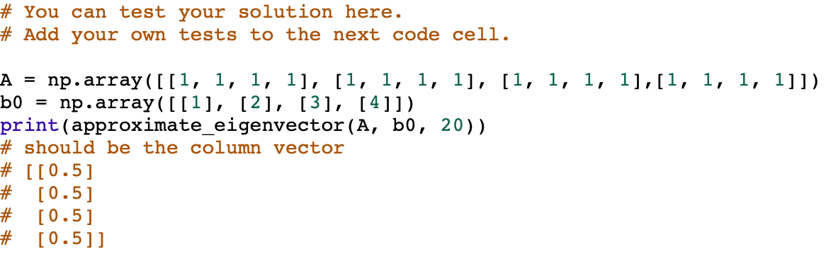 Solved = An eigenvector of an x n matrix A is a nonzero | Chegg.com