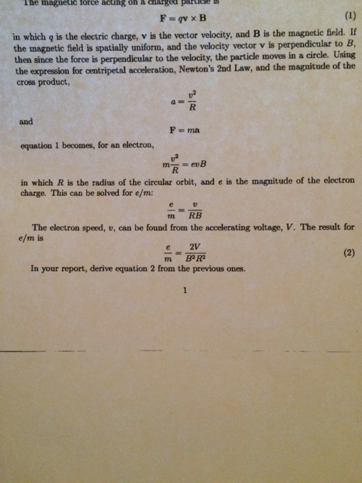 solved-the-magnetic-force-acting-on-a-charged-particle-as-f-chegg